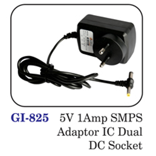 5v 1amp Smps Adaptor Ic Dual Dc Socket