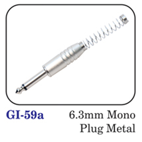 6.3mm Mono Plug Metal