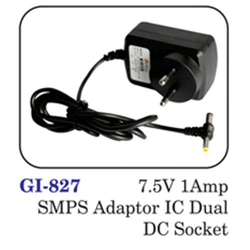 7.5v 1amp Smps Adaptor Ic Dual Dc Socket