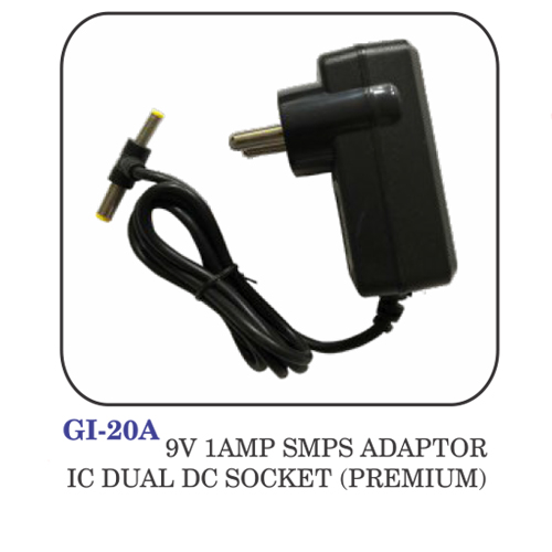 9v 1amp Smps Adaptor Ic Dual Dc Socket