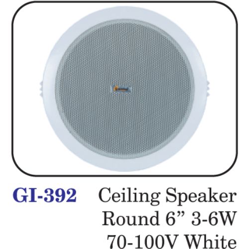 Ceiling Speaker Round 6" 3-6w 70-100v White