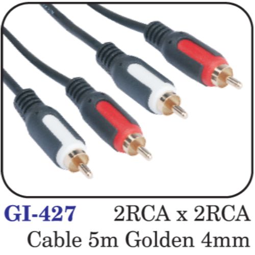 2rca X 2rca Cable 5m Golden 4mm