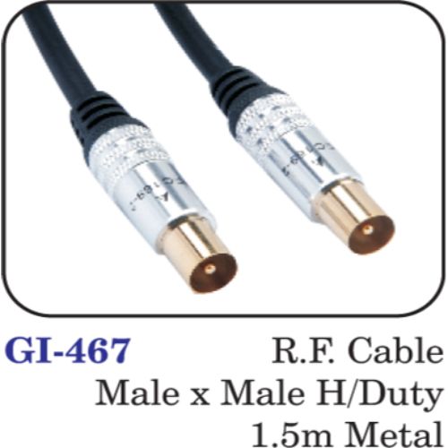 R.f.cable Male X Male H/duty 1.5m Metal