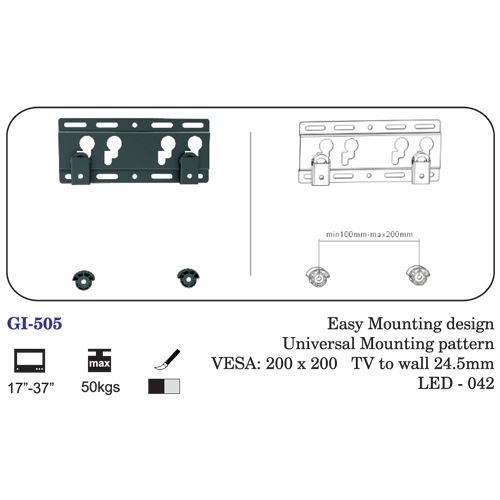 Easy Mounting Design Universal Mounting Pattern 17" To 37"