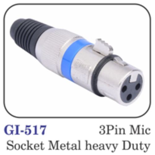 3pin Mic Socket Metal Heavy Duty