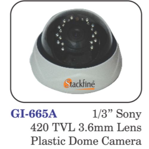 1/3" Sony 420tvl 3.6mm Lens Plastic Dome Camera