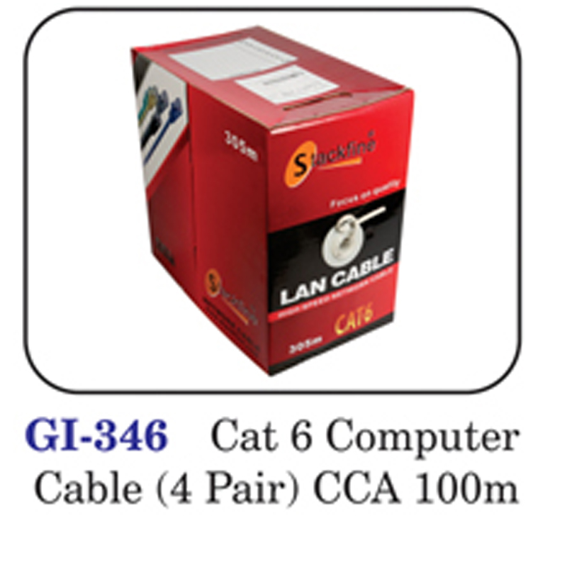 Cat 6 Computer Cable (4 Pair) Cca 100m