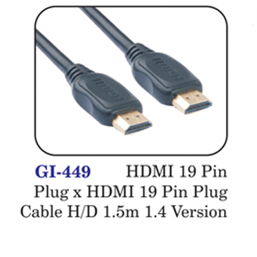 Hdmi 19 Pin Plug X Hdmi 19 Pin Plug Cable H/d 1.5m 1.4 Version