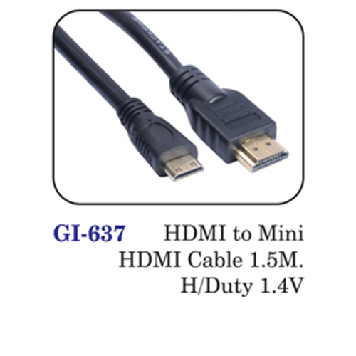 Hdmi To Mini Hdmi Cable 1.5m H/duty 1.4v