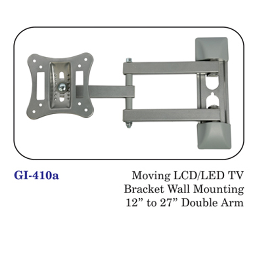 Moving Lcd / Led Tv Bracket Wall Mounting 12" To 27" Single Arm