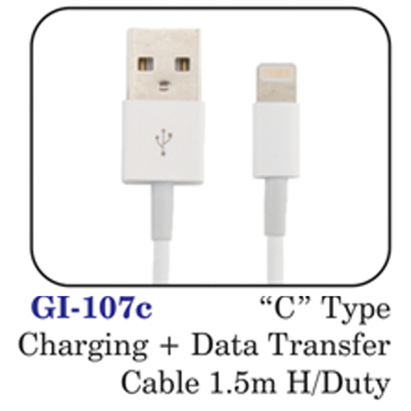 "c" Type Charging Data Transfer Cable 1.5 M H/duty