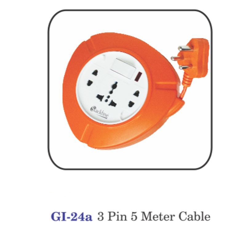 Round Flex Box W/single Switch 3pin 5m Cable