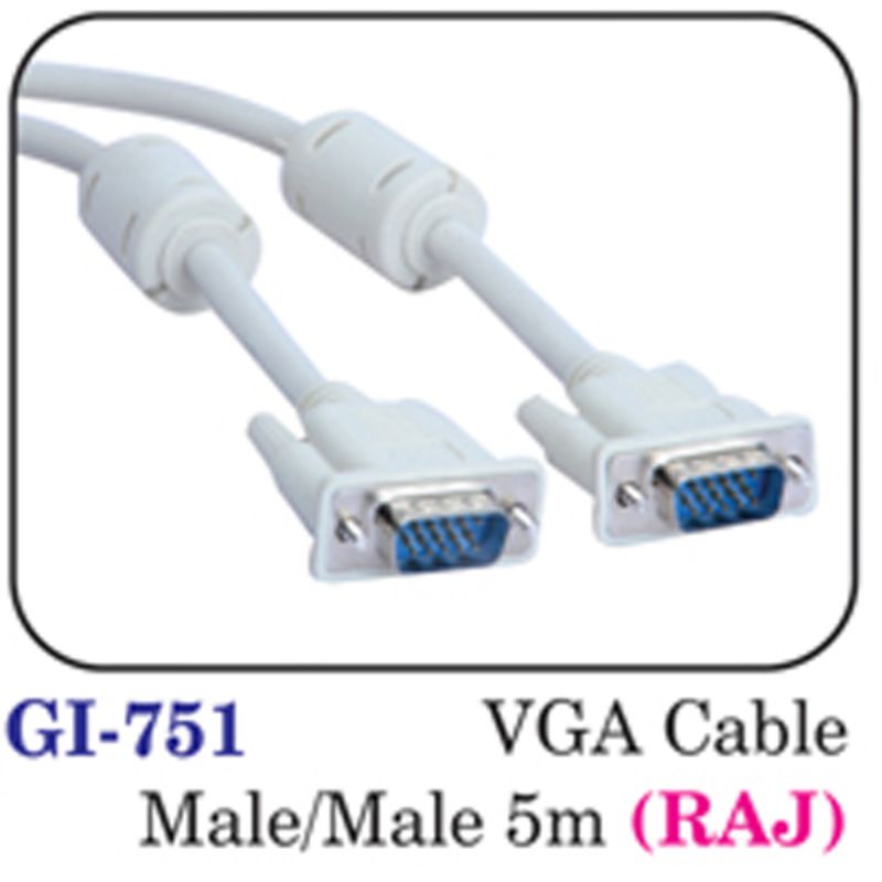 Vga Cable Male/male 5m (raj)