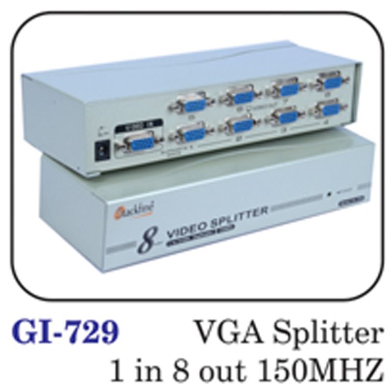 Vga Splitter 1 In 8 Out 150mhz