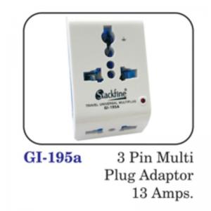 3 Pin Multi Plug Adaptor 13amps.