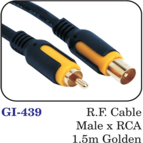 R.f.cable Male X Rca 1.5m Golden