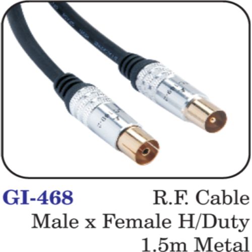 R.f.cable Male X Female H/duty 1.5m Metal