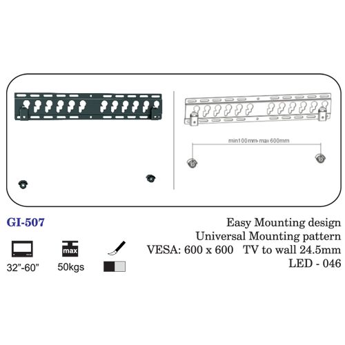 Easy Mounting Design Universal Mounting Pattern 32" To 60"