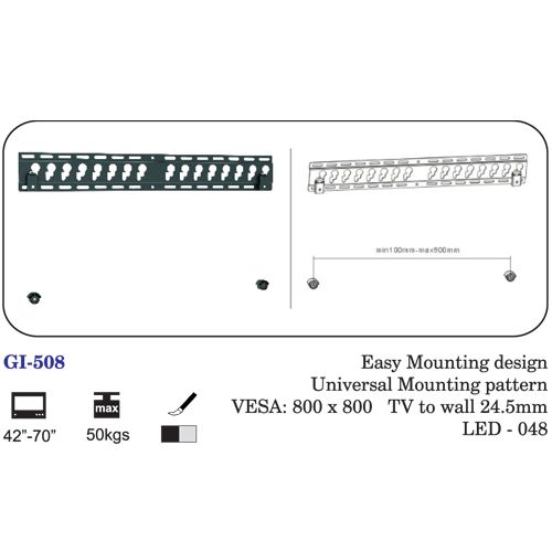 Easy Mounting Design Universal Mounting Pattern 42" To 70"