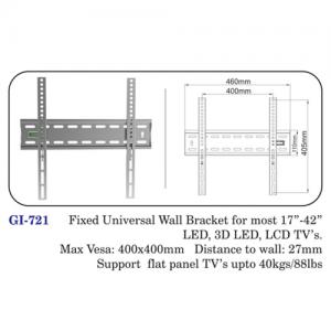 Fixed Universal Wall Bracket For Most 17" To 42" Led, 3d Led, Lcd Tvs