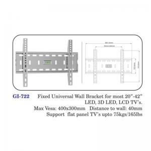 Fixed Universal Wall Bracket For Most 20" To 42" Led, 3d Led, Lcd Tvs