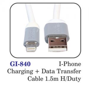 I - Phone Charging + Data Transfer Cable 1.5m H/duty