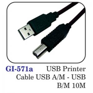 Usb Printer Cable Usb A/m - Usb B/m 10m