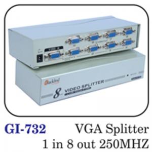 Vga Splitter 1 In 8 Out 250mhz